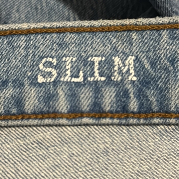 Madewell Slim Jeans Light Wash Blue Stretch Denim 2021-32x32 - Picture 8 of 10